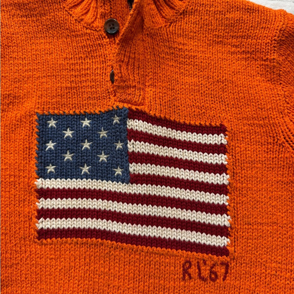 Polo by Ralph Lauren Orange Kids Sweater - Picture 5 of 9